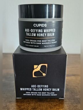 New! Sealed! CUPIDS Age-Defying Whipped Tallow Honey Balm